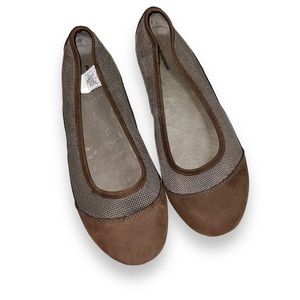 Patagonia Shoes Womens 7 Maha Breathe Sable Ballet Flats 736146 Brown Leather